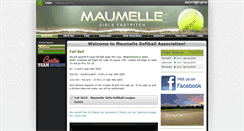 Desktop Screenshot of maumellesoftball.org